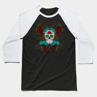 Calavera Sugar Skull Baseball T-Shirt